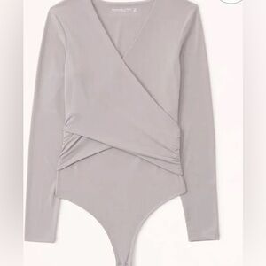 Abercrombie Wrap Long Sleeve Bodysuit